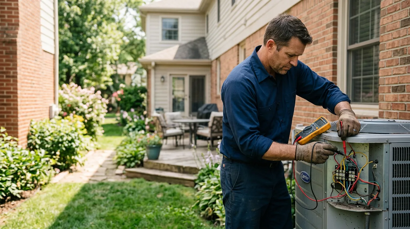 HVAC technician working near Magnolia, MN